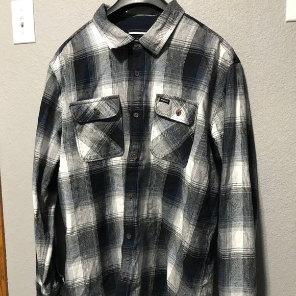 RVCA Other - RVCA Cotten Plaid Button Down sz XXL
